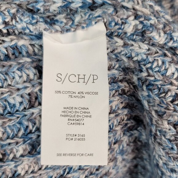 Cabi Chunky Knit Cardigan Blue Small Pockets Sleeveless Love Carol Napa Sweater - Picture 6 of 6